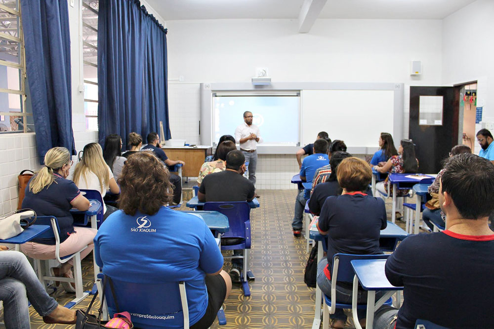 Treinamento da Lousa Digital no São Joaquim