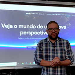 Google Earth na lousa digital