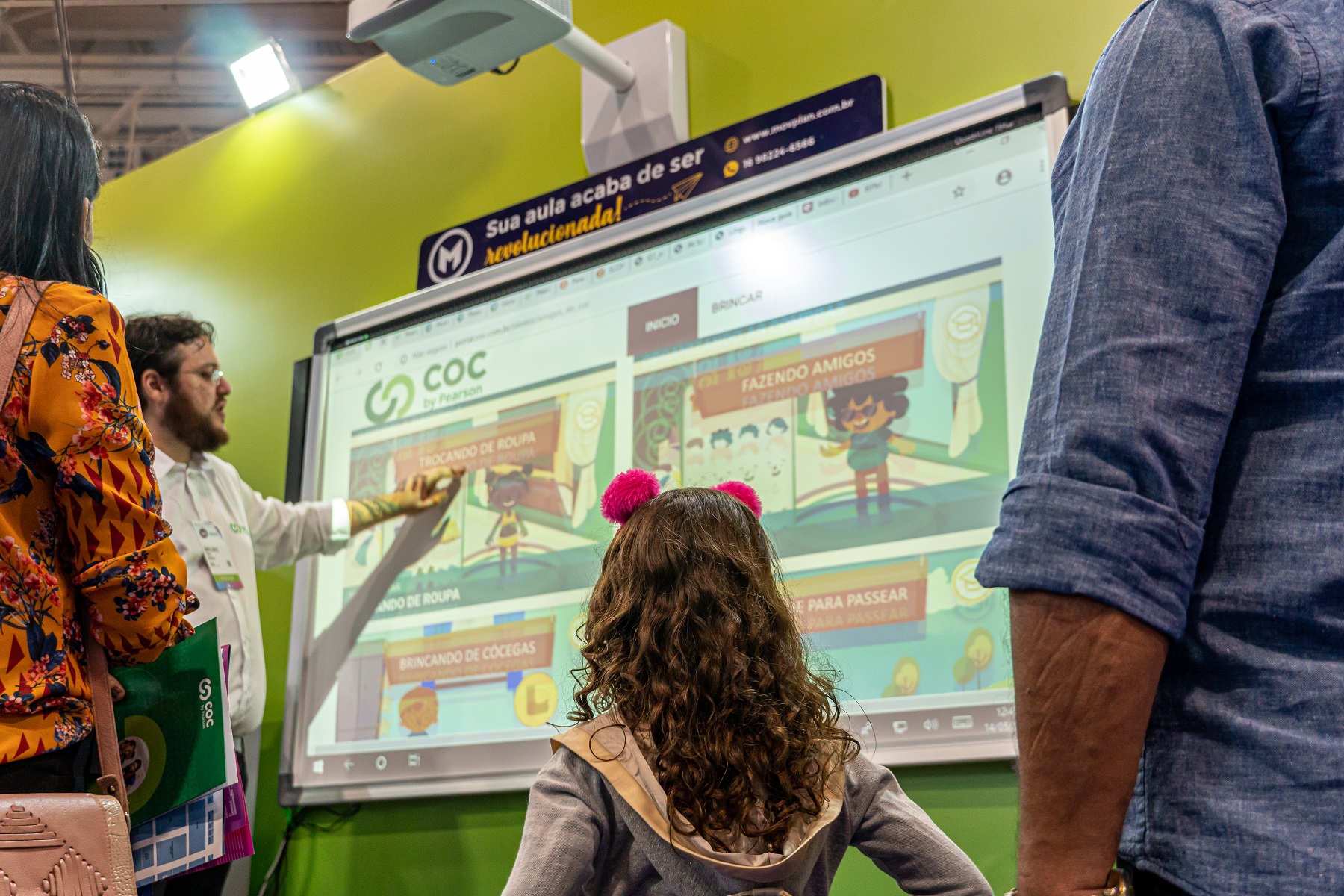 Lousa Interativa da MOVPLAN na Bett Brasil Educar