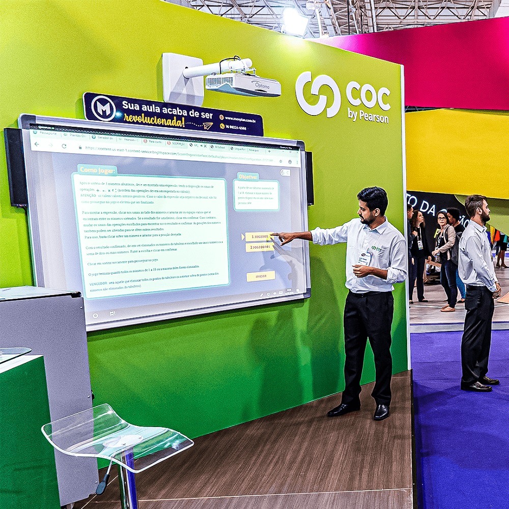 Lousa interativa que requer o uso de projetor