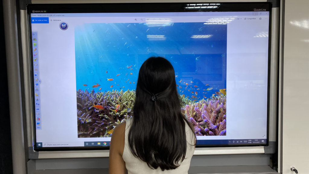 televisão touch screen