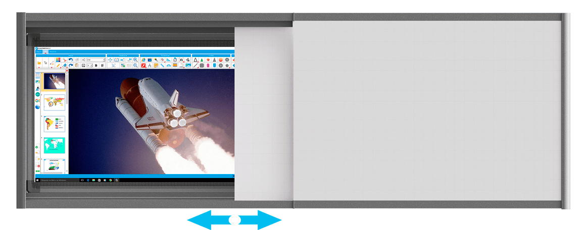 Lousa Retratil MOVPLAN TouchLed