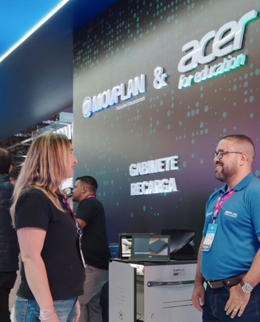 MOVPLAN e Acer anunciam parceria durante a BETT 2025.